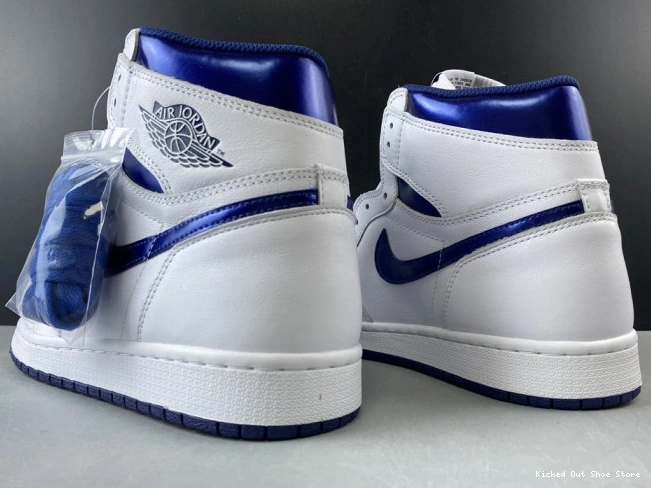 Kicked Out Shoe Store (2016) Retro Navy Metallic Jordan 1 Air 555088-106 0714